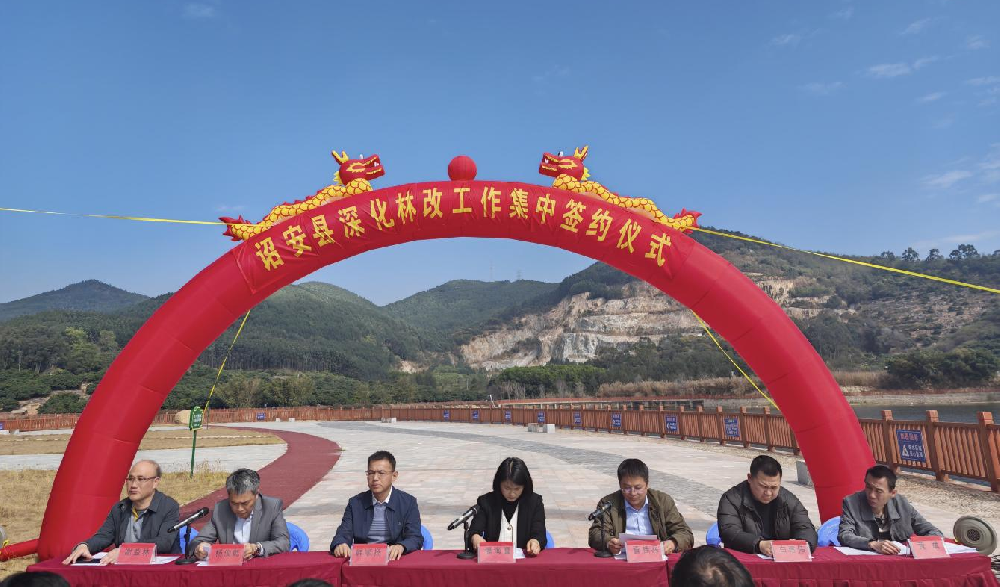 合作共贏丨中林（漳州）與詔安縣舉行深化林改簽約儀式